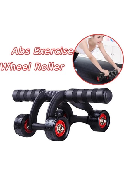 Ab Roller Karın ve Kol Kası Egzersiz Aleti Fitnes Güç Tekerleği Fitness (Diz Pedi Hediye) indirimleri