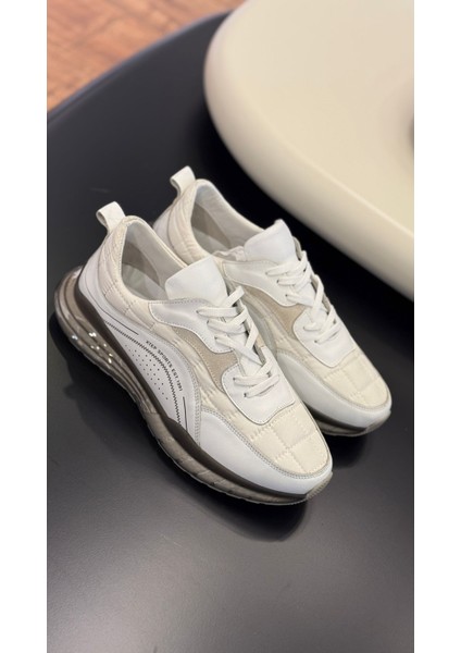 1035 Beyaz Paraşüt Hakiki Deri Erkek Sneakers - Spor Ayakkabı fiyatları