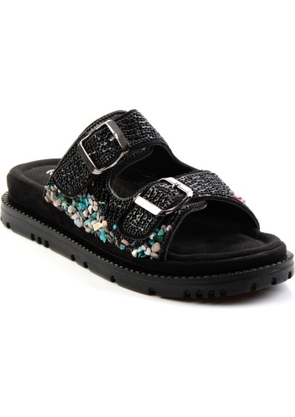 Siyah Kadın Terlik K04156069087 fiyatları