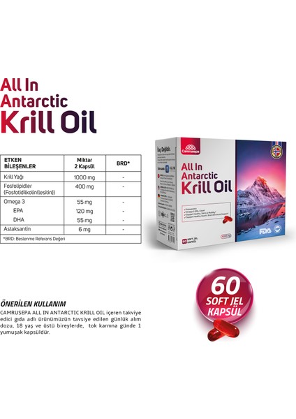 All In Antarctic Kril Oil fiyatları