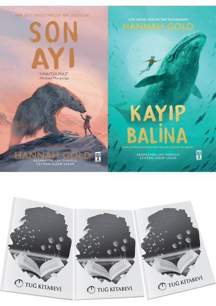 Son Ayı ve Kalıp Balina 2li Set Hannah Gold + Hediyeli