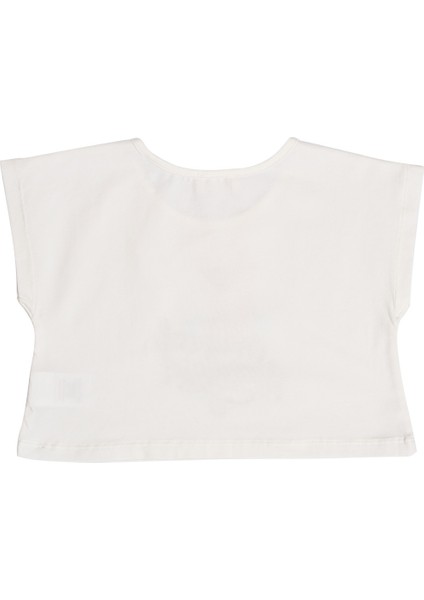 Kız Çocuk Baskılı Crop Tshırt modelleri