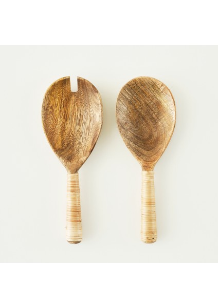 Varna Salata Servis Seti Naturel (22X8 Cm)