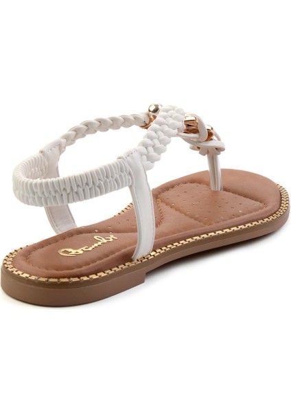 Beyaz Kadın Sandalet K05823120609 modelleri