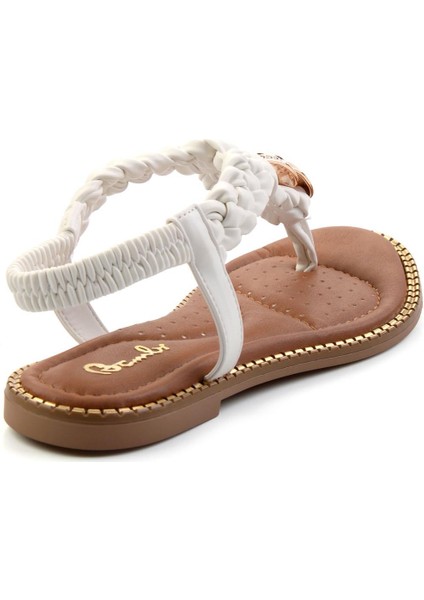 Beyaz Kadın Sandalet K05823120709 modelleri