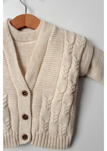 Çocuksan Unisex Örgülü Triko Bebek Takım - Çocuksan - Takım - Bej - 6-9 Ay - CS2023000059-4082 fiyatları