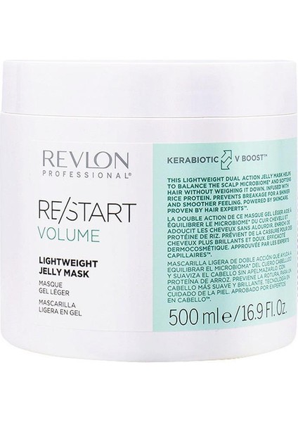 Restart Volume Lıghtweıght Jelly Mask 500 ml