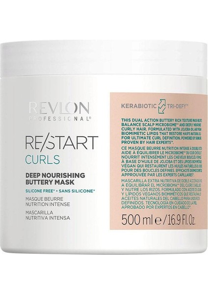 Restart Curls Deep Nourıshıng Buttery Mask 500 ml Sulfate & Silicone Free