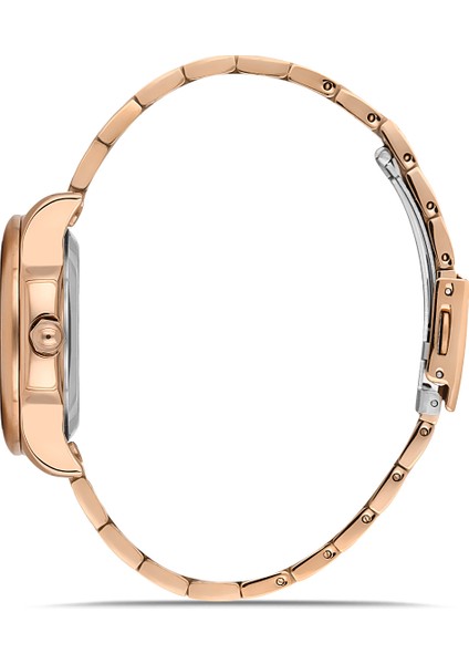 Davıd Guner Rose Kaplamalı Rose Kadranlı Kadın Kol Saati DG-8741LA-C5