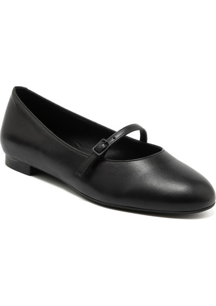 Kadın Babet 70P5 Frau Leather Ballet Flats With Strap fiyatları