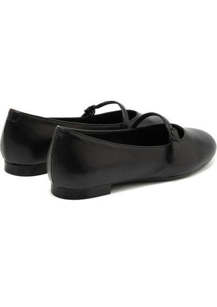 Kadın Babet 70P5 Frau Leather Ballet Flats With Strap fırsatları
