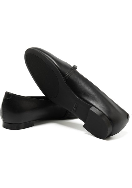 Kadın Babet 70P5 Frau Leather Ballet Flats With Strap indirimleri