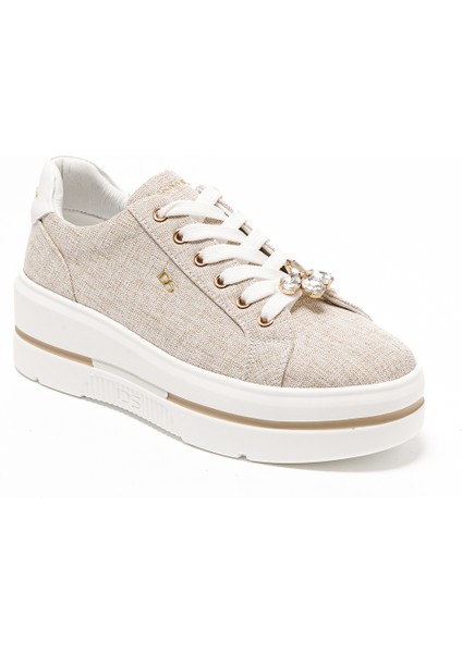 Kadın Sneaker ( Günlük) 185551DS Donna Serena Tomaıa 5551DS Beige Platino fiyatları