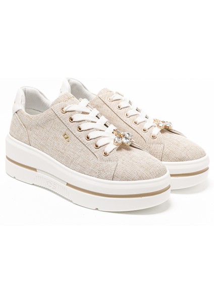 Kadın Sneaker ( Günlük) 185551DS Donna Serena Tomaıa 5551DS Beige Platino modelleri