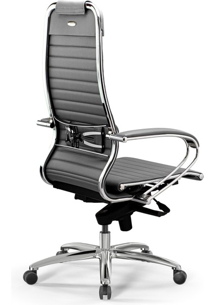 Samurai Ergonomik Deri Ofis Koltuğu / Çalışma Sandalyesi - F.2.1.49 - Gri