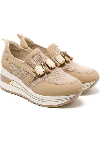 Kadın Sneaker ( Günlük) 2L5548DM Donna Serena Tomaıa 5548DM Beige Platino modelleri