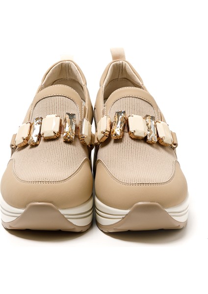 Kadın Sneaker ( Günlük) 2L5548DM Donna Serena Tomaıa 5548DM Beige Platino fırsatları