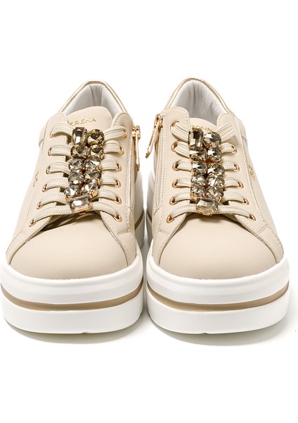 Kadın Sneaker ( Günlük) 185550DM Donna Serena Tomaıa 5550DM Beige Platino fırsatları