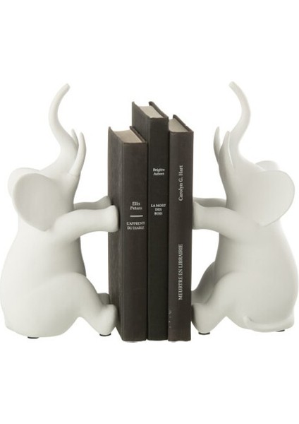 Beyaz Fil Kitap Tutucu