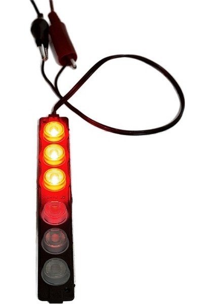 Polis Çakar IP65 3030SMD Kırmızı Mavi Flaş Strobe Işıklar Aydınlatma Oto Araba Motor LED Dc 12V 6W 220-240LM 6 Göz LED 2 Renk 136X20MM fiyatları