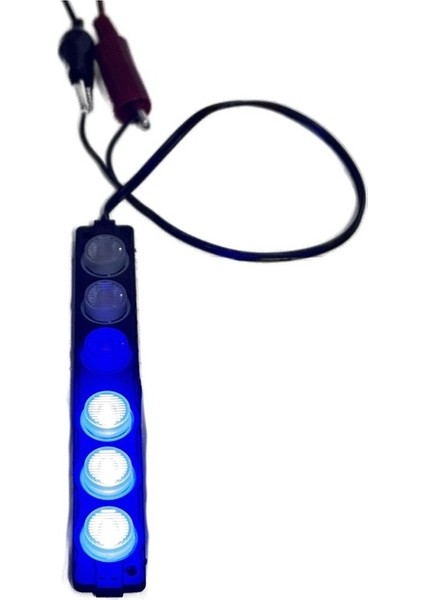 Polis Çakar IP65 3030SMD Kırmızı Mavi Flaş Strobe Işıklar Aydınlatma Oto Araba Motor LED Dc 12V 6W 220-240LM 6 Göz LED 2 Renk 136X20MM modelleri