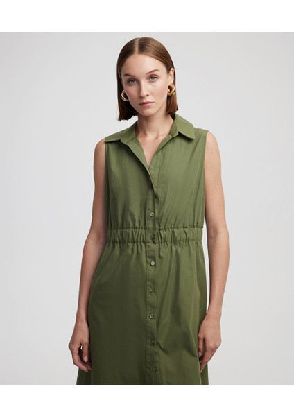 Beli Büzgülü Poplin Gömlek Elbise IS1250002323022 fiyatları