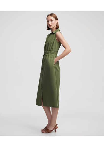 Beli Büzgülü Poplin Gömlek Elbise IS1250002323022 modelleri