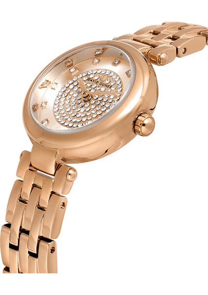 Davıd Guner Rose Kaplamalı Rose Kadranlı Kadın Kol Saati DG-8738LA-C5 modelleri