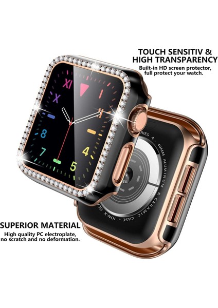Apple Watch SERIE10 (42MM )Kasa Koruyucu Işıltılı Parlak Taşlı Koruma fiyatları