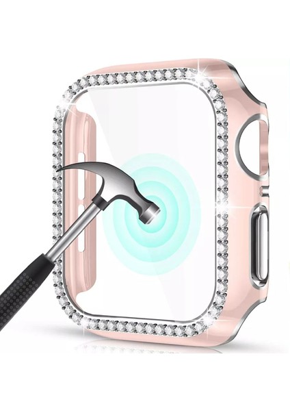 Apple Watch SERIE10 (42MM )Kasa Koruyucu Işıltılı Parlak Taşlı Koruma modelleri