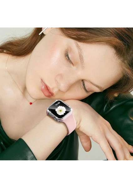 Apple Watch SERI10-46MM Uyumlu Kasa Koruyucu Işıltılı Parlak Taşlı Koruma fırsatları