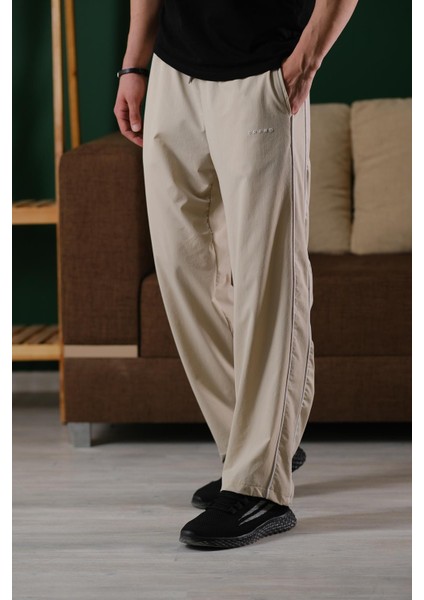 Brand Rahat Kesim Kort Paraşüt Şeritli Outdoor Erkek Eşofman Alt