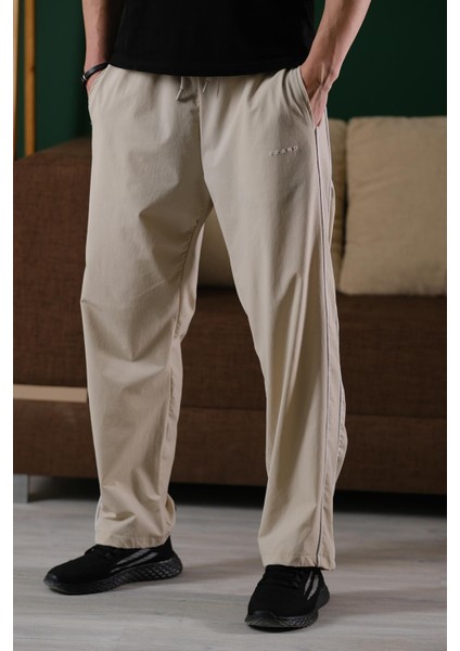 Brand Rahat Kesim Kort Paraşüt Şeritli Outdoor Erkek Eşofman Alt fiyatları