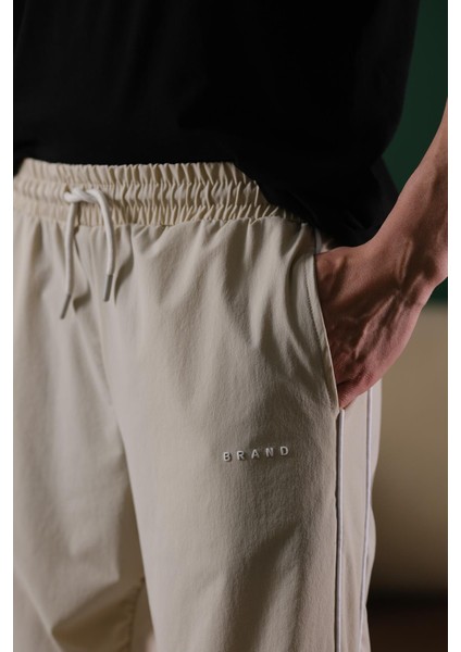 Brand Rahat Kesim Kort Paraşüt Şeritli Outdoor Erkek Eşofman Alt indirimleri