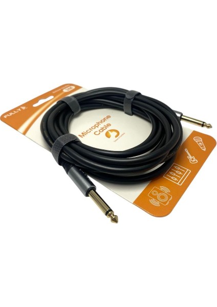 3metre 6.3mm Erkek-Erkek Mono Gitar Kablo - Siyah