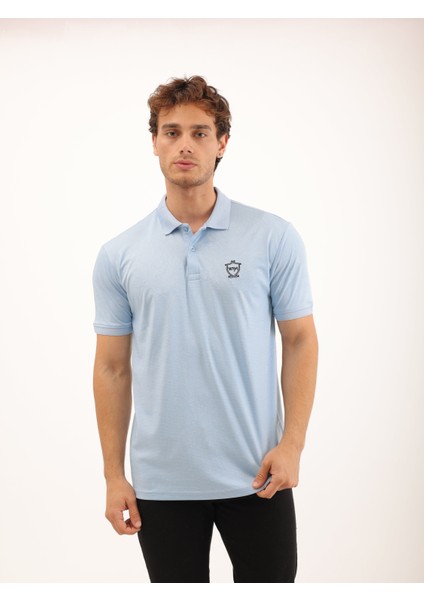 Erkek Regular Fit Polo Yaka Interlok T-Shirt