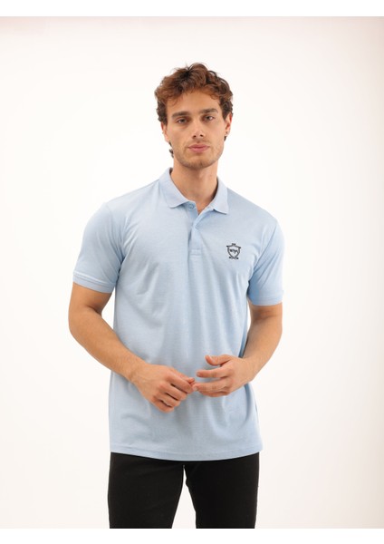 Erkek Regular Fit Polo Yaka Interlok T-Shirt fırsatları