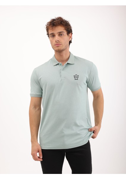 Erkek Regular Fit Polo Yaka Interlok T-Shirt