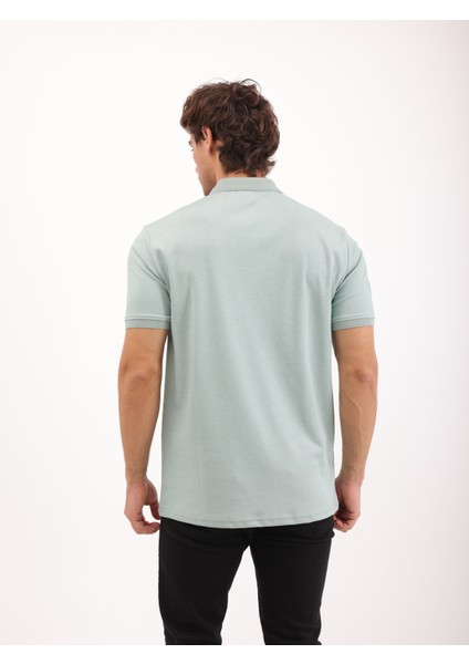 Erkek Regular Fit Polo Yaka Interlok T-Shirt fiyatları