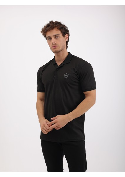 Erkek Regular Fit Polo Yaka Interlok T-Shirt