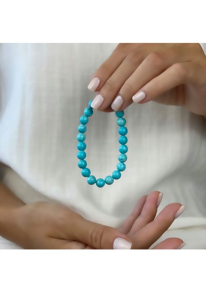 A+ Kalite | Üçüncü Gözünüzü Açın: Turkuaz-Firuze Doğal Taş Bileklik > Sertifikalı