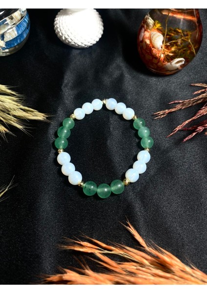 Zihninizi ve Kalbinizi Dengede Tutun | Ay ve Aventurin Doğal Taş Bileklik > Sertifikalı fiyatları