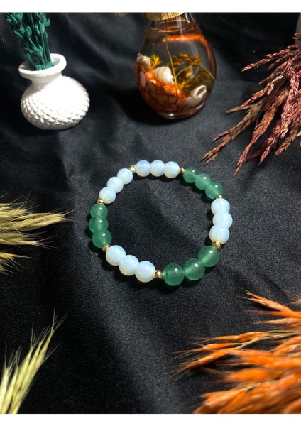 Zihninizi ve Kalbinizi Dengede Tutun | Ay ve Aventurin Doğal Taş Bileklik > Sertifikalı modelleri
