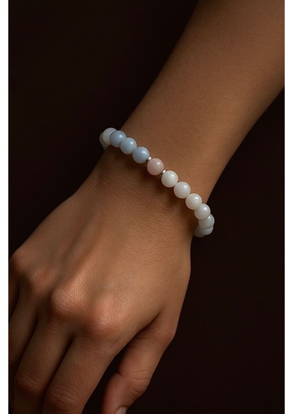 🌙 Iç Huzurun Bilekliği: Ay Taşı ve Akuamarin Doğal Taş Kadın Bileklik – Sertifikalı fırsatları