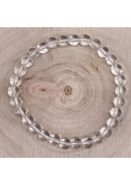 Kristal Kuvars Enerji Yükseltme: Unisex Doğal Taş Bileklik