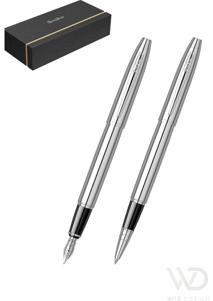 35 Dolmakalem + Roller Set Krom Hediyelik Kutulu