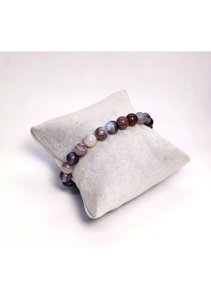 Yeryüzünden Gelen Şifa: Unisex Bosna Akik Doğal Taş Bileklik