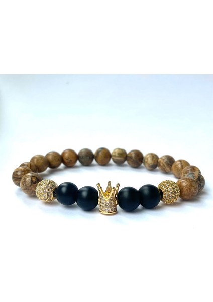 Toprak Jasper Doğal Taş Bileklik | Güç ve Cesaret Taşı