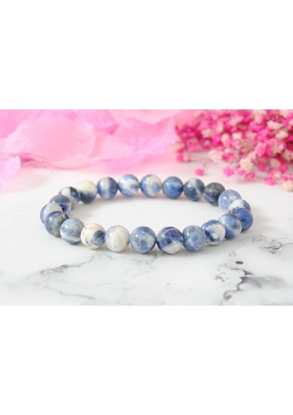 Unisex Sodalit Doğal Taş Bileklik fırsatları