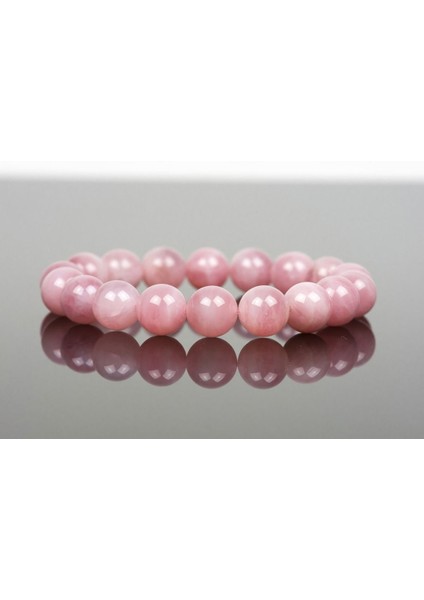 Pembe Kuvarsı Bileklik - El Yapımı Değerli Taş Takı